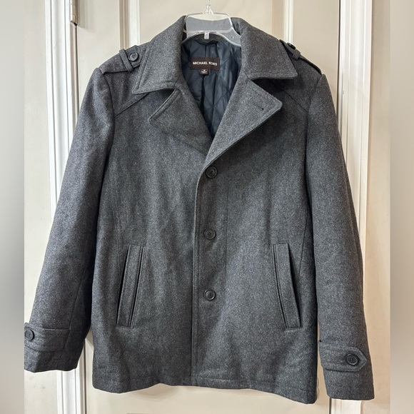 Michael Kors Dark Gray Men's Coat - Picture 1 of 7